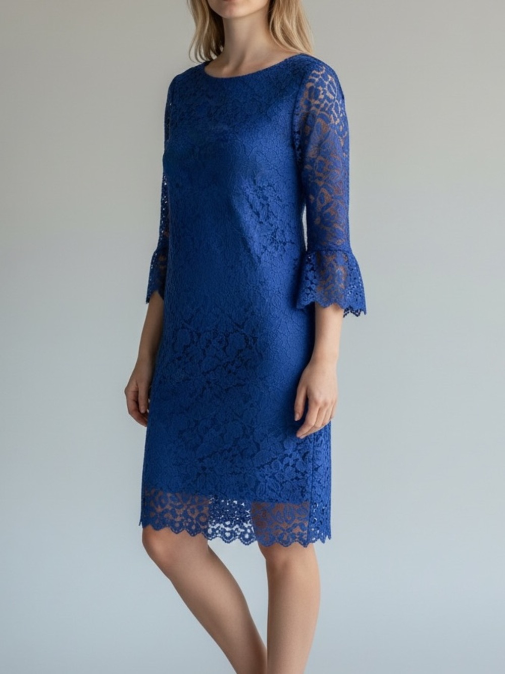 Blue Crochet Dress